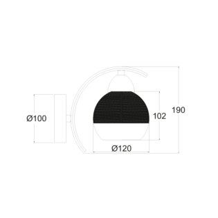 Aca-Lighting ΑΠΛΙΚΑ ΓΥΑΛΙ ΧΡΩΜΙΟ – ΔΙΑΦΑΝΕΣ 1ΧE27 ALIEN