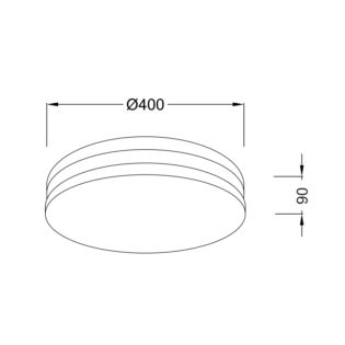 Aca-Lighting ΠΛΑΦΟΝΙΕΡΑ ΛΕΥΚΗ ΑΚΡΥΛΙΚΗ 3x13W Φ40 GOZO