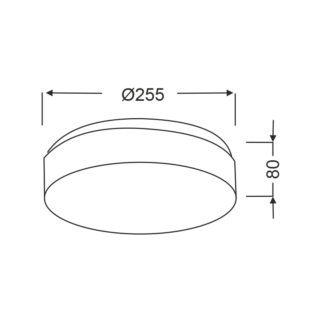 Aca-Lighting ΠΛΑΦΟΝΙΕΡΑ ΛΕΥΚΟ ΓΥΑΛΙ 2x40W Φ25 PARFAIT