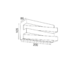 ΕΠΙΤΟΙΧΟ Φ/Σ LED 12W 3000K 960LM ΛΕΥΚΟ ΜΕΤ/ΚΟ 20X11X9CM MILANO - Image 2