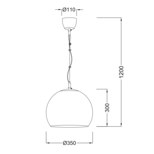 Aca-Lighting ΚΡΕΜΑΣΤΟ V9027C LUNA