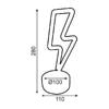 ΑΣΤΡΑΠΗ, 34 NEON LED ΛΑΜΠΑΚΙΑ ΜΕ ΜΠΑΤΑΡΙΑ (3xAA)/USB, ΘΕΡΜΟ ΛΕΥΚΟ, IP20, 11x10x28cm - Image 2