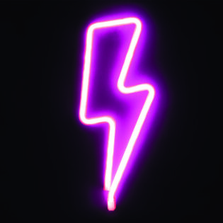 Επιτραπέζια ΑΣΤΡΑΠΗ, 98 NEON LED ΛΑΜΠΑΚΙΑ ΜΕ ΜΠΑΤΑΡΙΑ (3xAA)/USB, POZ, IP20, 34x2x13cm