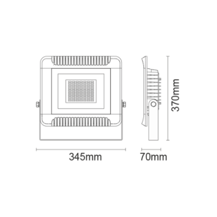 Aca-Lighting LED FLOOD LIGHT IP66 150W 4000K 13100Lm 230V 4PCS/CART