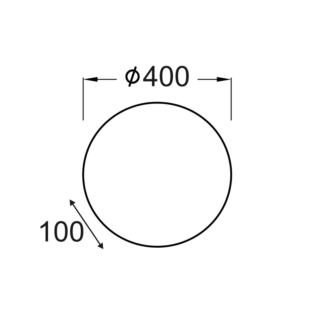 Aca-Lighting ΠΛΑΦΟΝΙΕΡΑ ΦΩΤΙΣΤΙΚΟ Φ30 ΛΕΥΚΟ ΓΥΑΛΙ ALBATRE