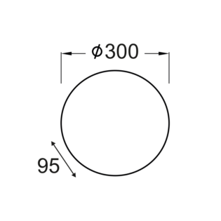 Aca-Lighting ΠΛΑΦΟΝΙΕΡΑ Φ40 ΚΙΤΡΙΝΟ ΓΥΑΛΙ ALBATRE