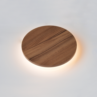 Όροφής ΕΠΙΤ Φ/Σ LED 10W 3000Κ ΑΠΟΧΡ.ΣΚΟΥΡ ΞΥΛΟΥ MDF ΚΥΚΛ Φ22XH3,6CM ECLIPSE