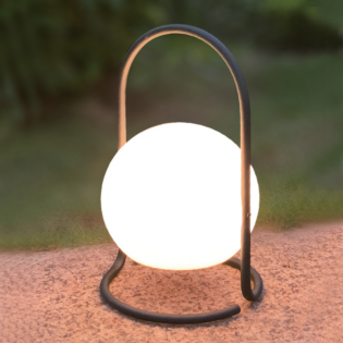 Βάζα και Χιονόμπαλες LED ^ΕΠΙΤΡΑΠΕΖΙΟ Φ/Σ LED 1,2W 3000K IP65 96LM ΑΚΡΥΛΙΚΟ ΕΠΑΝΑΦΟΡΤΙΖΟΜΕΝΟ ΜΕ DIMMER D17XH29CM EGG