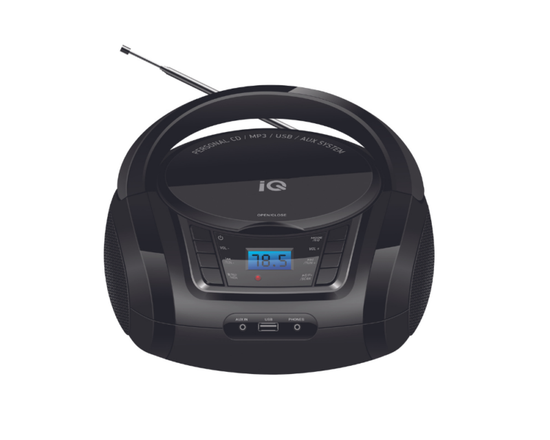 ΦΟΡΗΤΟ ΡΑΔΙΟ-CD ΜΕ USB CD-498 BLACK