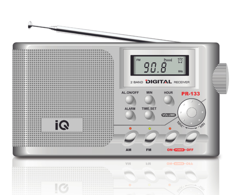 ΨΗΦΙΑΚΟ ΡΑΔΙΟΦΩΝΟ PR-133 SILVER
