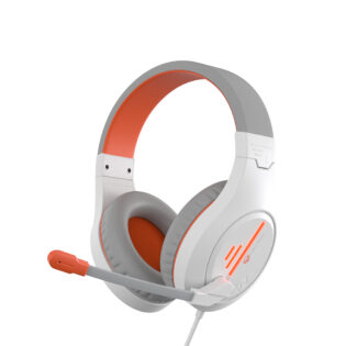 atc Meetion MT-HP021 Gaming Ακουστικά Άσπρο + Πορτοκαλί