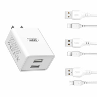 atc XO L65EU 2.4A Διπλής Θύρας USB Φορτιστής for Micro