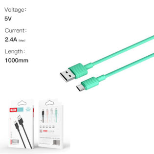 atc XO NB156 USB Καλώδιο Φόρτισης για Micro Πράσινο