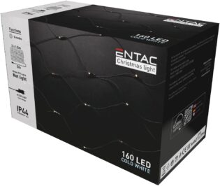 atc Entac Χριστουγεννιάτικα IP44 Net 160 LED 2μ x 1,5μ Ψυχρό