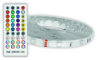 atc Avide LED Ταινία Blister 12V 16W RGB 5m με Έλεγχο Μουσικής + IR Τηλεχειριστήριο
