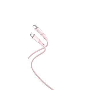 atc XO NB-Q226A 27W silicone two-color TYPE-C to Lightning data cable Pink