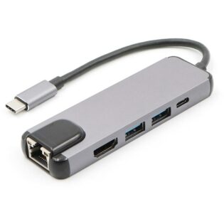 atc Μετατροπέας 4in1 Type-C to HDMI RJ45 USB3.0 PD