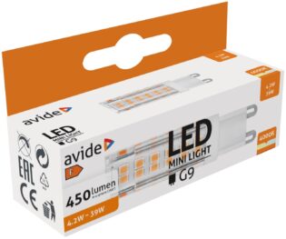 atc Avide LED G9 4.2W Λευκό 4000K flat