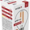 atc Avide LED Filament Σφαιρική 4.5W E14 WW 2700K
