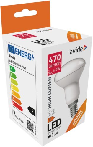 atc Avide LED R50 4.9W E14 Λευκό 4000K