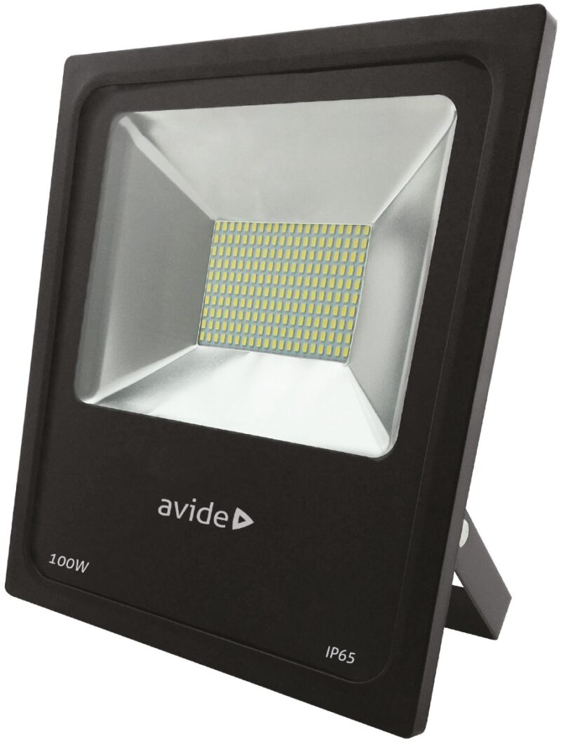 atc Avide LED Προβολέας Slim SMD 100W Ψυχρό 6400K