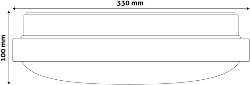 atc Avide LED Μοντέρνα Πλαφονιέρα Οροφής Pandora (Αλουμίνιο) 18W 330*100mm Λευκό 4000K