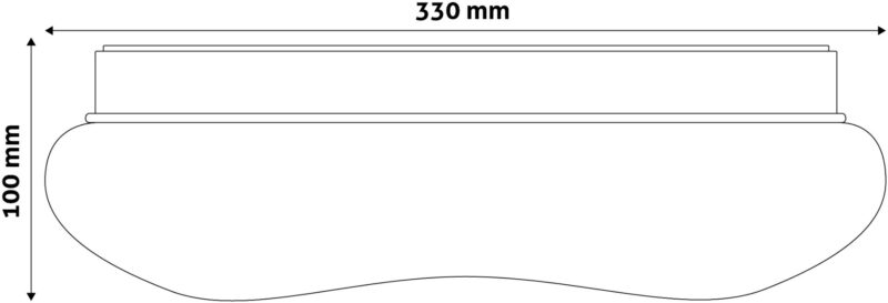 atc Avide LED Μοντέρνα Πλαφονιέρα Οροφής Jelly (Medusa) 18W 330*100mm Λευκό 4000K