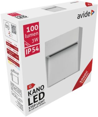 atc Avide Εξωτερικό Φώς Σκάλας Kano LED 3W Θερμό 3000K IP54 10.5cm