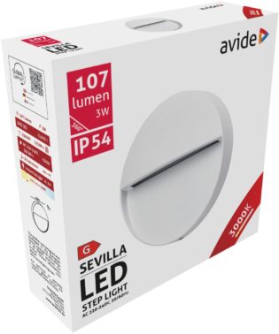 atc Avide Εξωτερικό Φώς Σκάλας Sevilla LED 3W Θερμό 3000K IP54 11cm