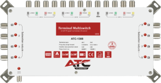 atc ATC Πολυδιακόπτης ATC-1308 (3 Sat + 1 Ter / 8 Εξόδοι)