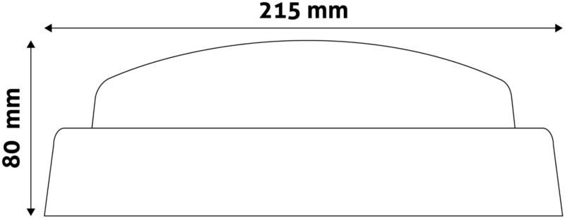 atc Avide Στεγανή Πλαφονιέρα Οροφής Στρογγυλό (Titania-R) IP54 14W Λευκό 4000K Άσπρο