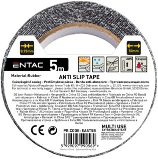 atc Entac Anti slip tape 0.75x50mm Black 5m