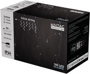 atc Entac Χριστουγεννιάτικα Κουρτίνα IP44 144 LED RGB 8×8 Λειτουργίες 1×1