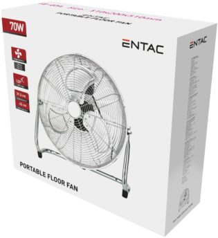 atc Entac Portable Metal Floor Fan 70W