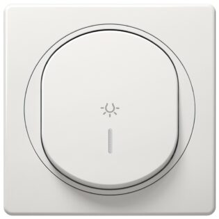 atc EON E609I.00 Light push-button switch with indication, white
