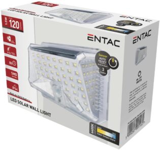 atc Entac Solar Plastic Lamp 1.5W SMD 3 modes PIR