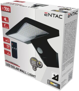 atc Entac Solar Plastic Wall Lamp 4W SMD with PIR