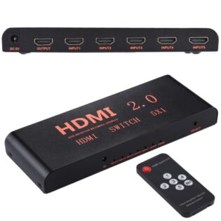 atc HDMI Switch Metal 5 In / 1 Out 4K x 2K Remote