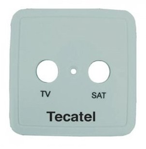 atc Tecatel Καπάκι Πρίζας Διπλό TV/SAT