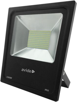 atc Avide LED Προβολέας Slim SMD 100W Λευκό 4000K