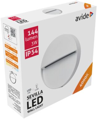 atc Avide Εξωτερικό Φώς Σκάλας Sevilla LED 3W Λευκό 4000K IP54 11cm