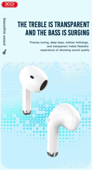 atc XO X22 TWS Bluetooth White Headset