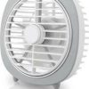 Desktop Fan mini 4W με θύρα USB και LED φωτισμό
