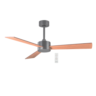 Ανεμιστήρες Ανεμιστήρας Οροφής 52” 130CM PRCF-80619 Primo Γκρι-Καφέ 3Φτερά Με Τηλεχειριστήριο