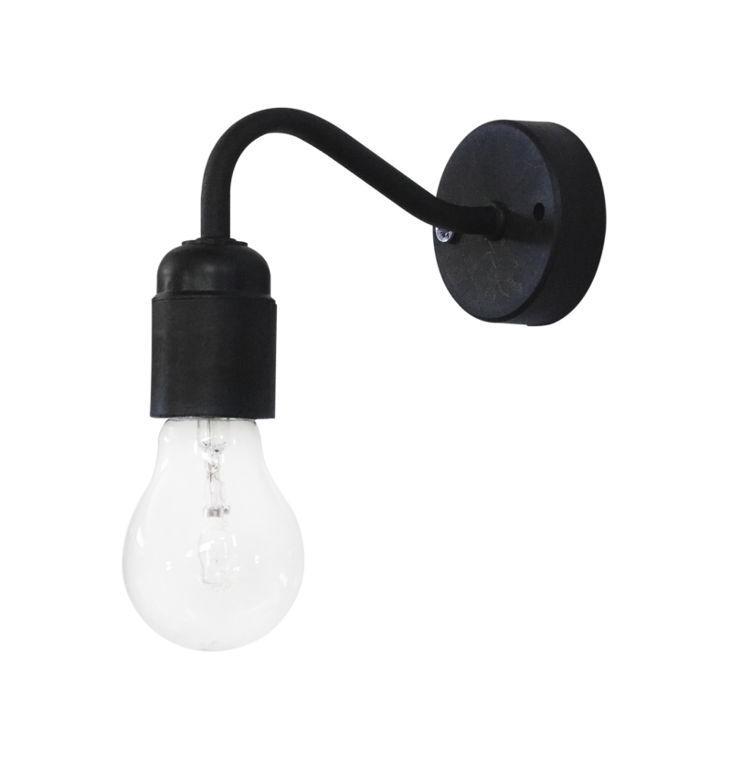 Φωτιστικό τοίχου / απλίκα AS-25 AP  BLACK