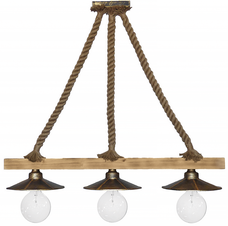 Φωτιστικό κρεμαστό  UT-150 ROPE 3L RAGA