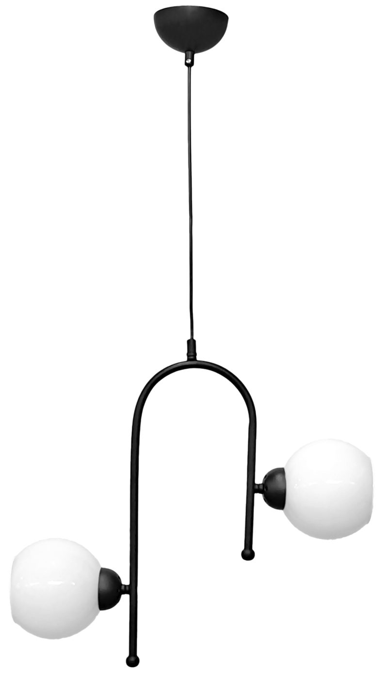 S-20K OPAL -B- 2L BL-WH METAL-GLASS 2ΦΩΤΟ