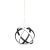 LED φωτιστικά ATOMIC-25 BLACK LED 42W ΦΩΤΙΣΤΙΚΟ LED ΚΡΕΜΑΣΤΟ