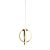 LED φωτιστικά VENUS-20 PENDANT LED GOLD 24W ΦΩΤΙΣΤΙΚΟ LED ΚΡΕΜΑΣΤΟ
