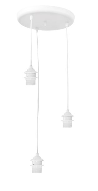 Φωτιστικό ανισόπεδο E/27 PENDEL 3/L RING WHITE ΣΚΕΛΕΤΟΣ